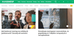 Desktop Screenshot of mamstartup.pl